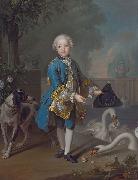 Louis Tocque Portrait of Louis Philippe Joseph, Duc d'Orleans and Duc de Chartres Sweden oil painting artist